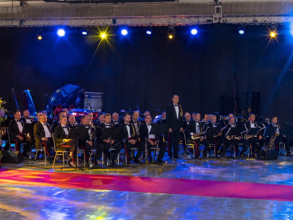 The U.S. Air Forces Ambassador’s Rock Band performs at various Slovak International Air Fest Events