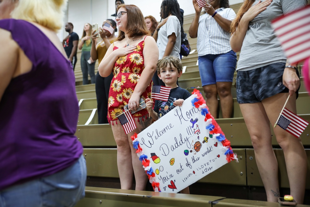 1st Armored Brigade Combat Team Soldiers Return From Germany Deployment