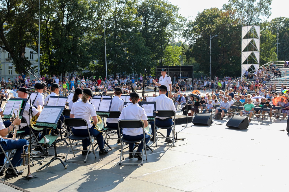 Big Red One Band Performs Concert at Lithuanian Military Tattoo 2022