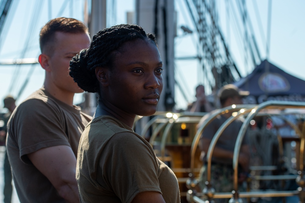 USS Constitution Sailor Conduct Line Handling