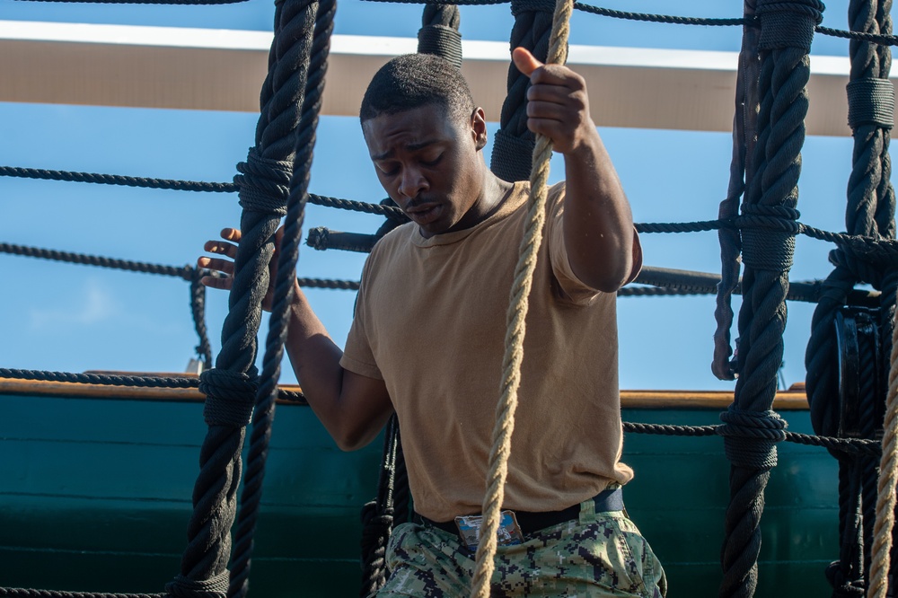 USS Constitution Conducts Training