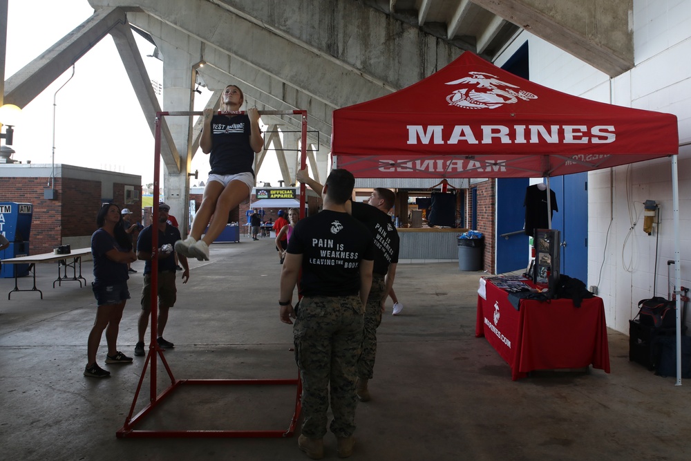 U.S. Marines attend the Bayou Jamb 2022 at Louisiana Tech