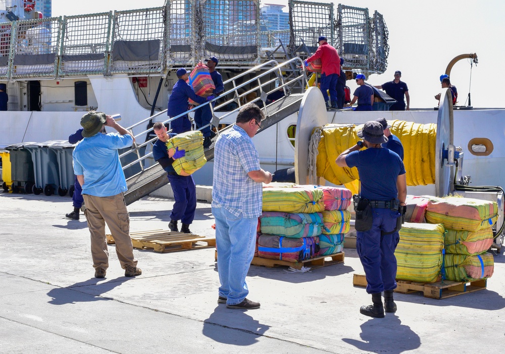 Coast Guard offloads more than $3 million in illegal narcotics in Miami Beach