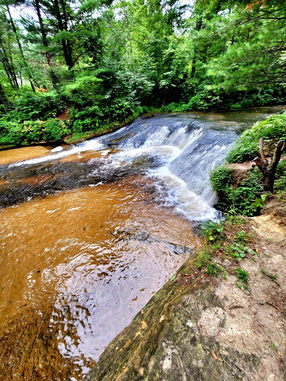 Trout Falls at Fort McCoy's Pine View Recreation Area