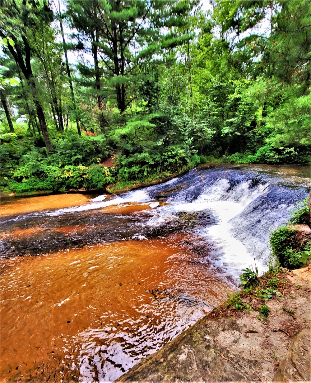 Trout Falls at Fort McCoy's Pine View Recreation Area