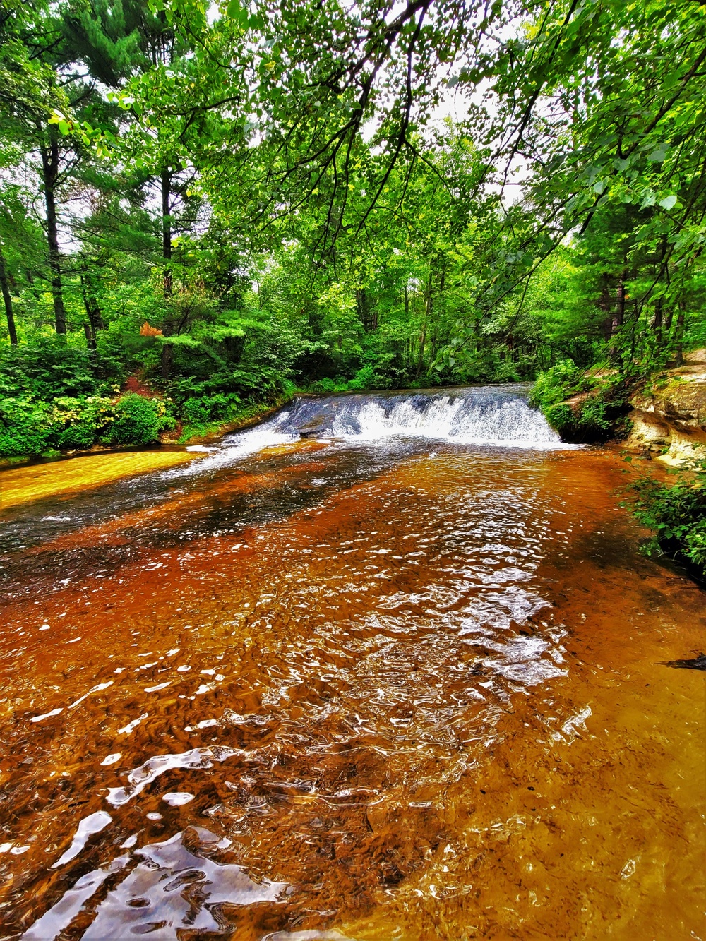 Trout Falls at Fort McCoy's Pine View Recreation Area