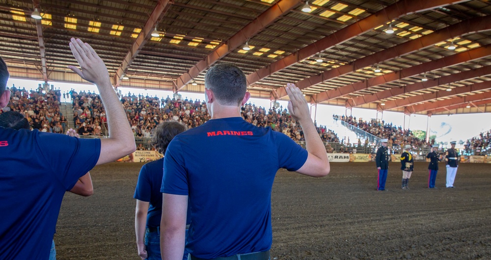 RS Riverside: Oath of Enlistment at Norco Rodeo