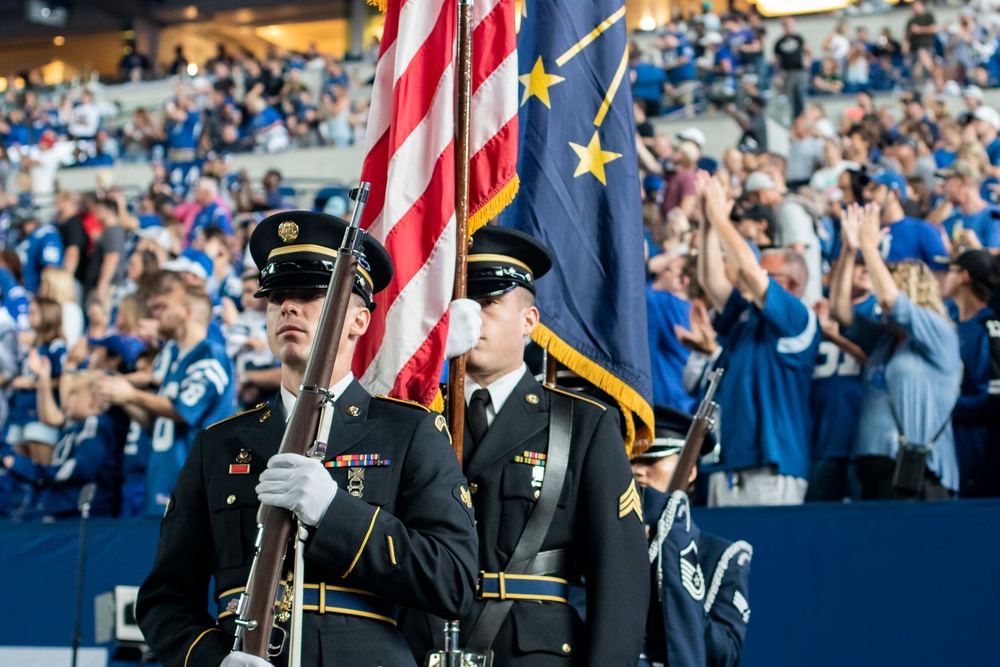 Color Guard at Colts v. Lions Game