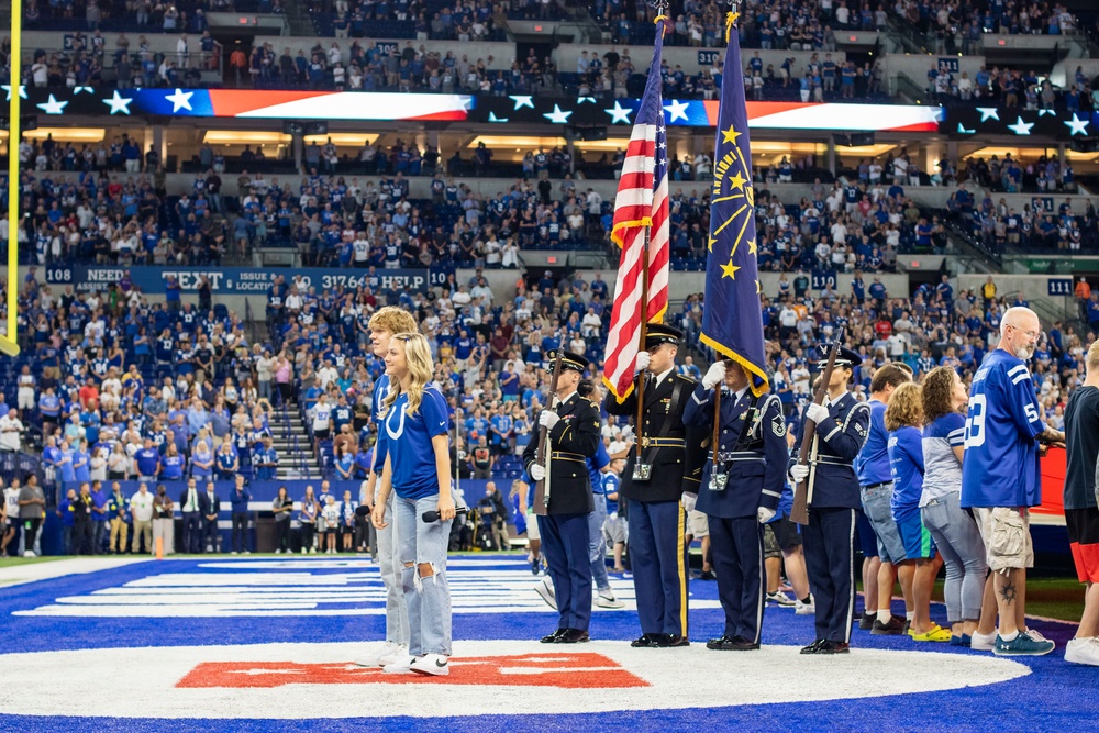 Color Guard at Colts v. Lions Game