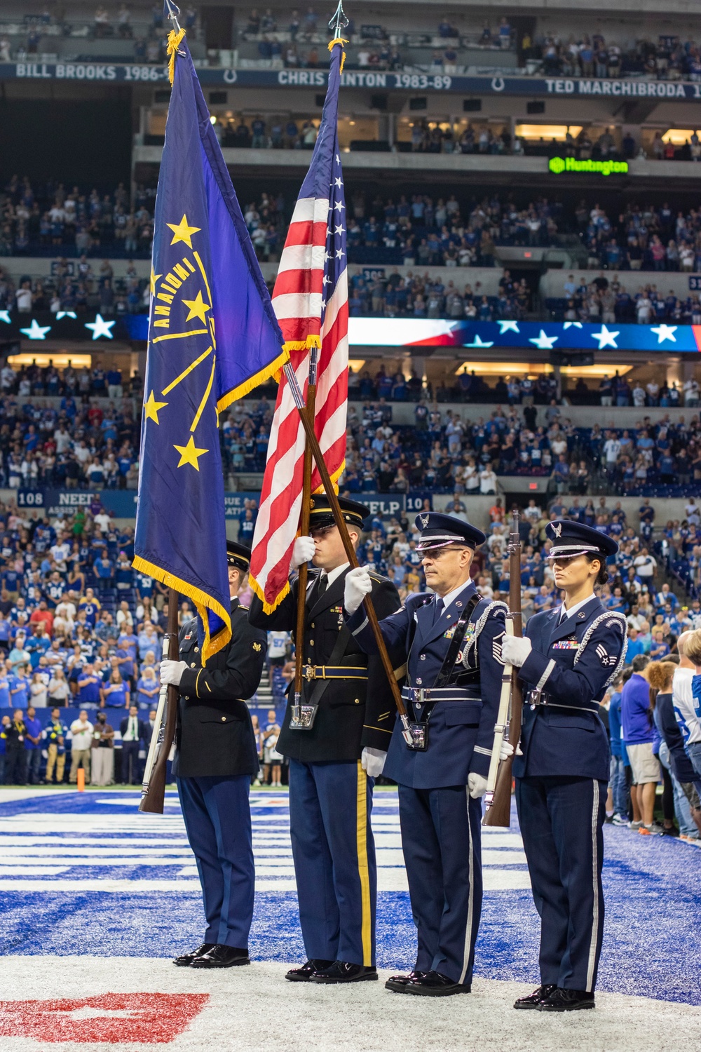 Color Guard at Colts v. Lions Game