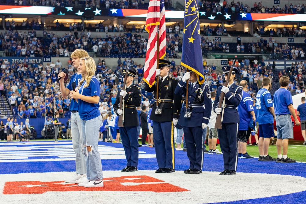 Color Guard at Colts v. Lions Game