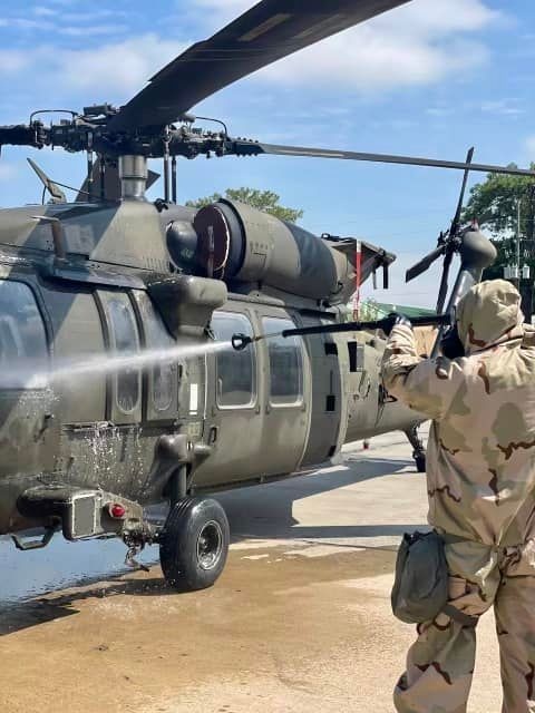 Lightning Dragon Soldiers train to battle all hazards during large scale combat operations