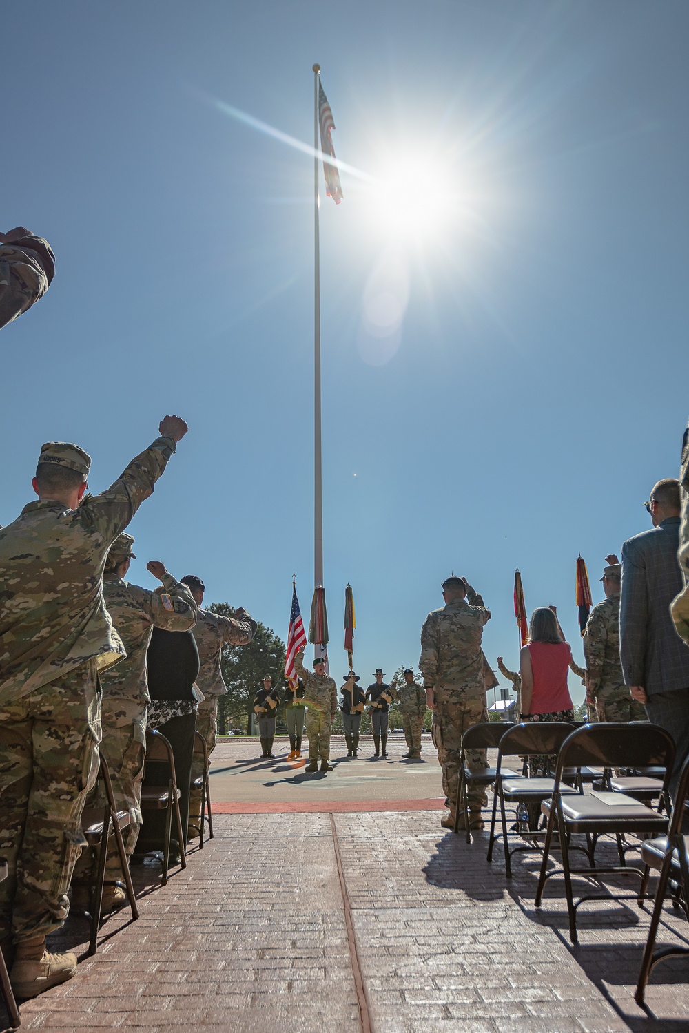 4th Infantry Division Deputy Commanding Officer for Support and Chief of Staff Welcome Ceremony