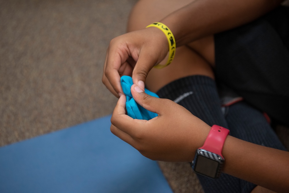 Team Cannon shows military youths how to bounce back from stress with resiliency and team building