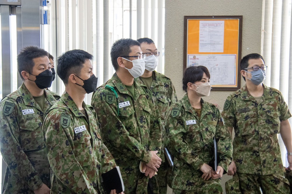 Japan Ground Self-Defense Force (JGSDF) Medical Service School tours NMRTC Yokosuka