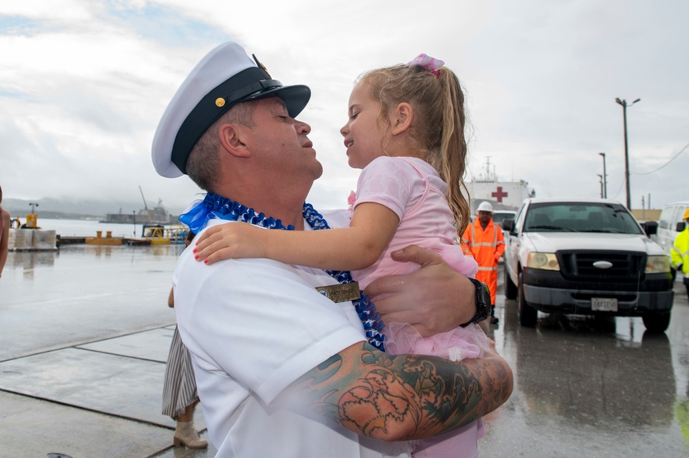 Frank Cable Returns From Patrol