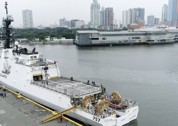 Coast Guard Cutter Midgett arrives in the Western Pacific