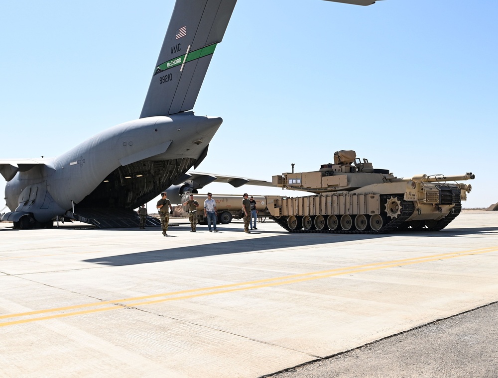 816th EAS hauls M-1/A2 Abrams Tank