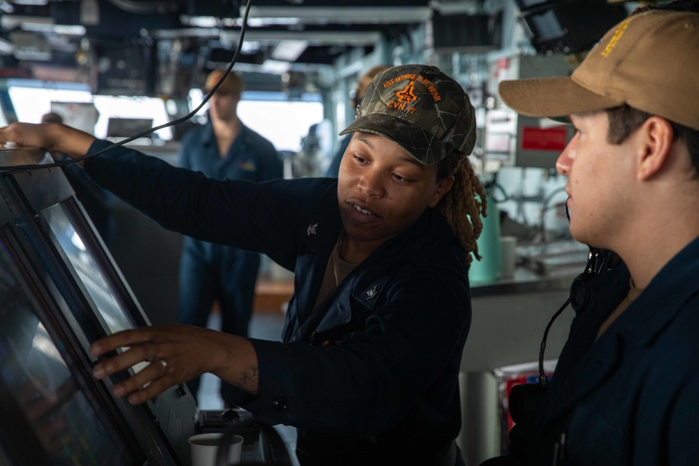 Daily Operations Onboard USS George H.W. Bush (CVN 77)