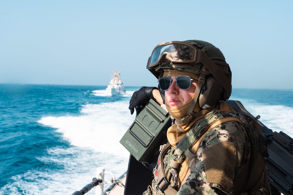 USCG Fast Response Cutters transit Strait of Hormuz