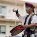 Jaagaru Eisa Group performs an Eisa march through military housing