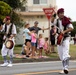 Jaagaru Eisa Group performs an Eisa march through military housing