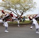 Jaagaru Eisa Group performs an Eisa march through military housing