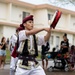 Jaagaru Eisa Group performs an Eisa march through military housing