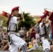 Jaagaru Eisa Group performs an Eisa march through military housing