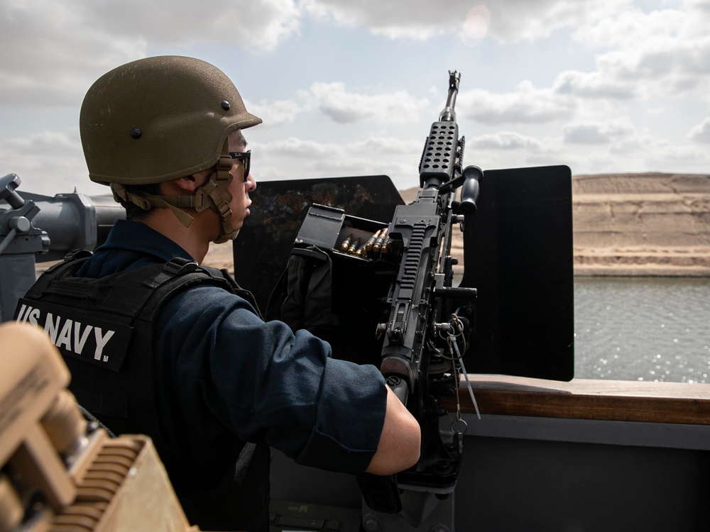 USS Delbert D. Black Transits Suez Canal