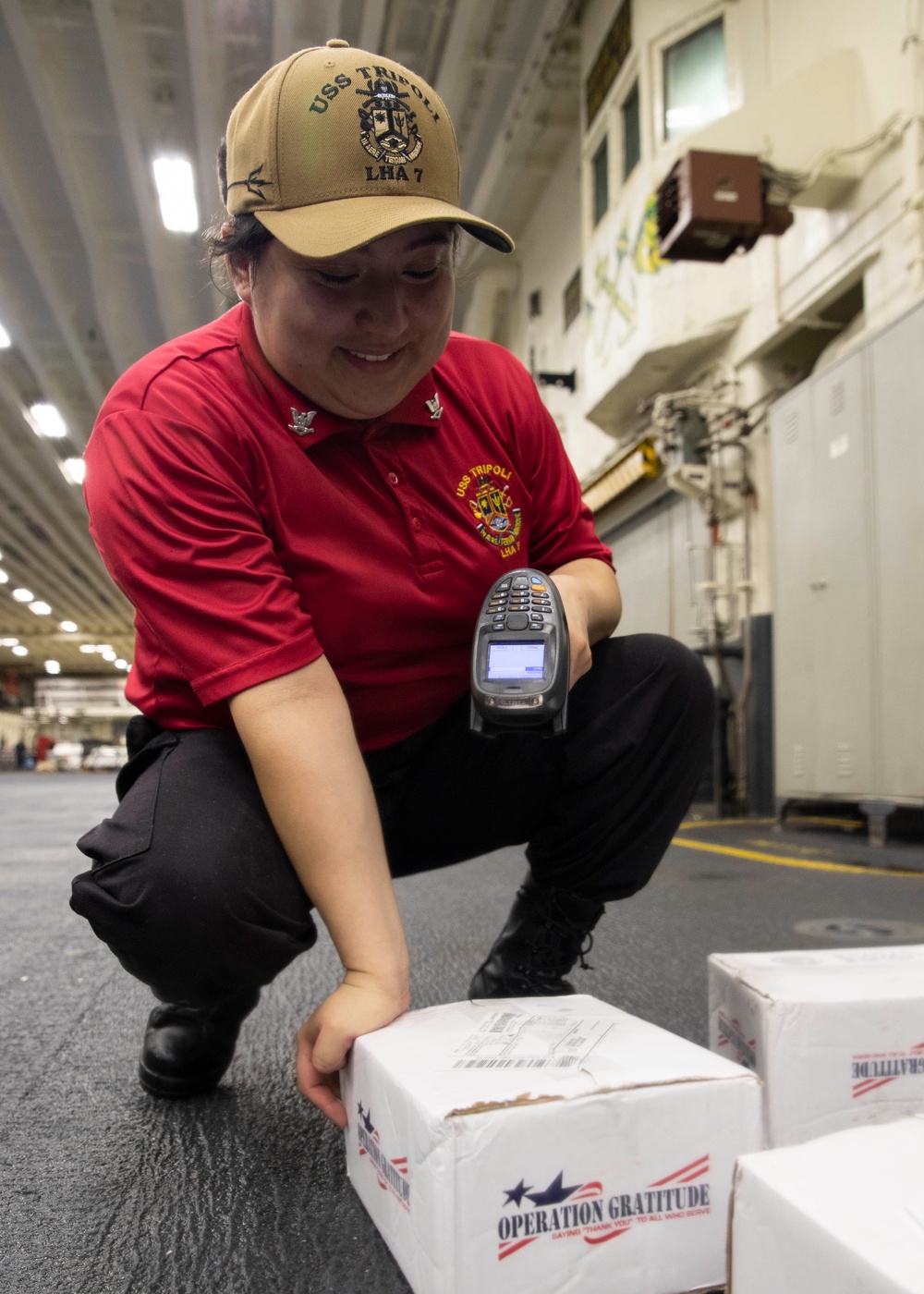 Operation Gratitude aboard USS Tripoli (LHA 7)