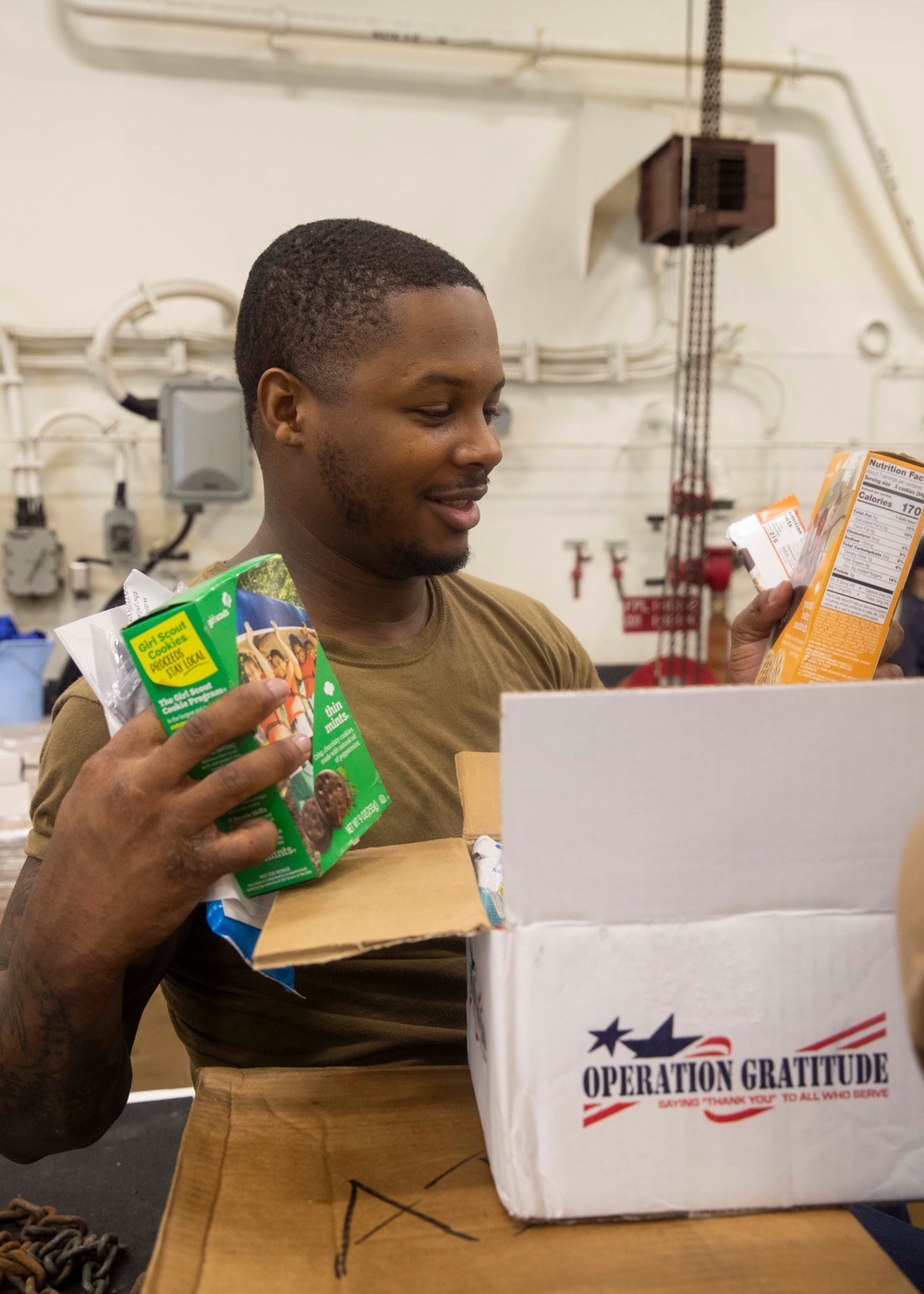 Operation Gratitude aboard USS Tripoli (LHA 7)