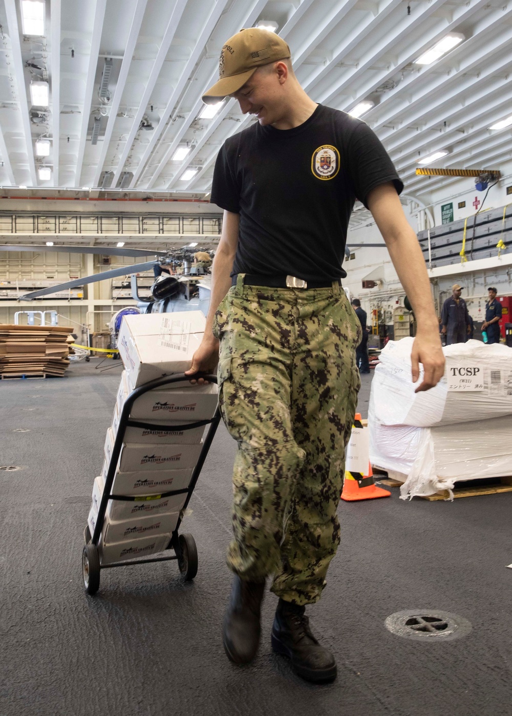 Operation Gratitude aboard USS Tripoli (LHA 7)