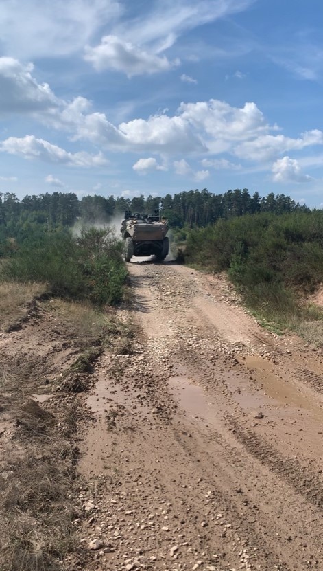 Air Defenders from 5th Battalion, 4th Air Defense Artillery, Conduct Drivers and M249 Training