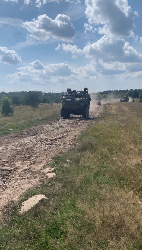 Air Defenders from 5th Battalion, 4th Air Defense Artillery, Conduct Drivers and M249 Training