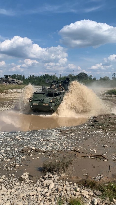 Air Defenders from 5th Battalion, 4th Air Defense Artillery, Conduct Drivers and M249 Training