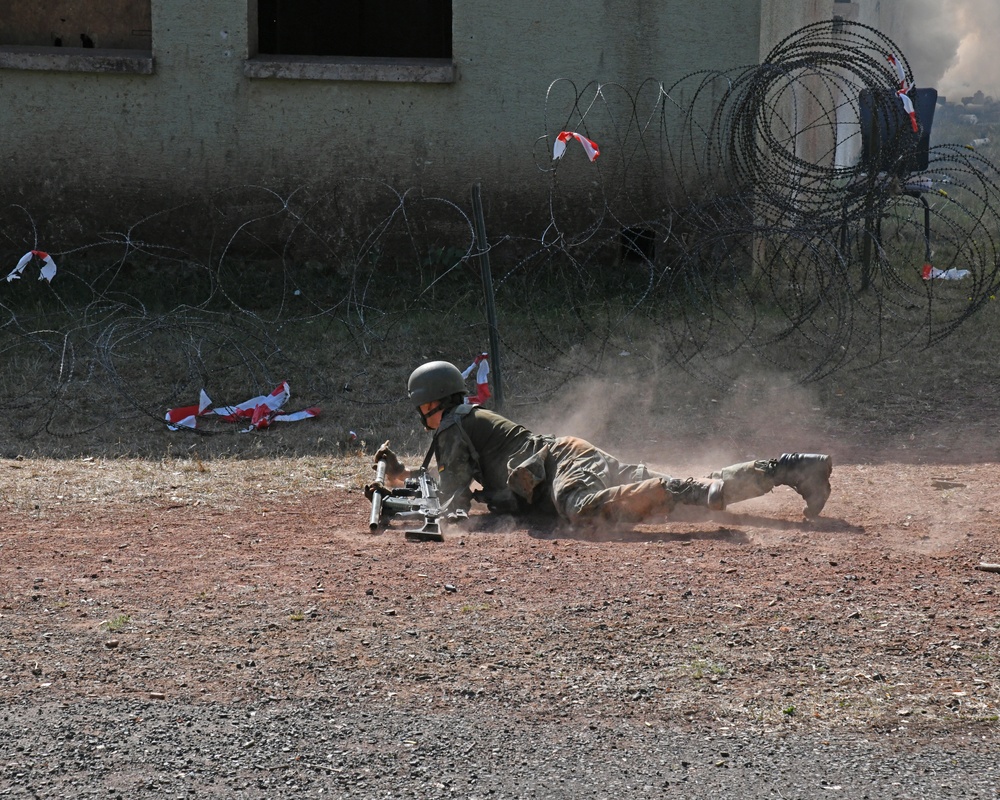 German Skysoldiers conduct Training on U.S. Training Area