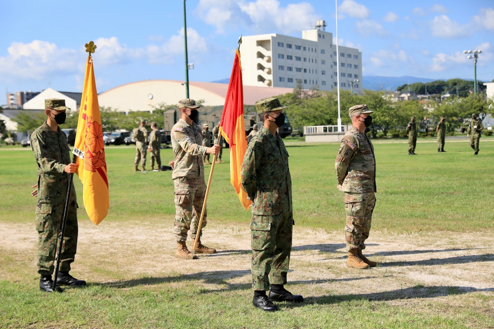 Opening Ceremony for Orient Shield 22 at Camp Fukuoka