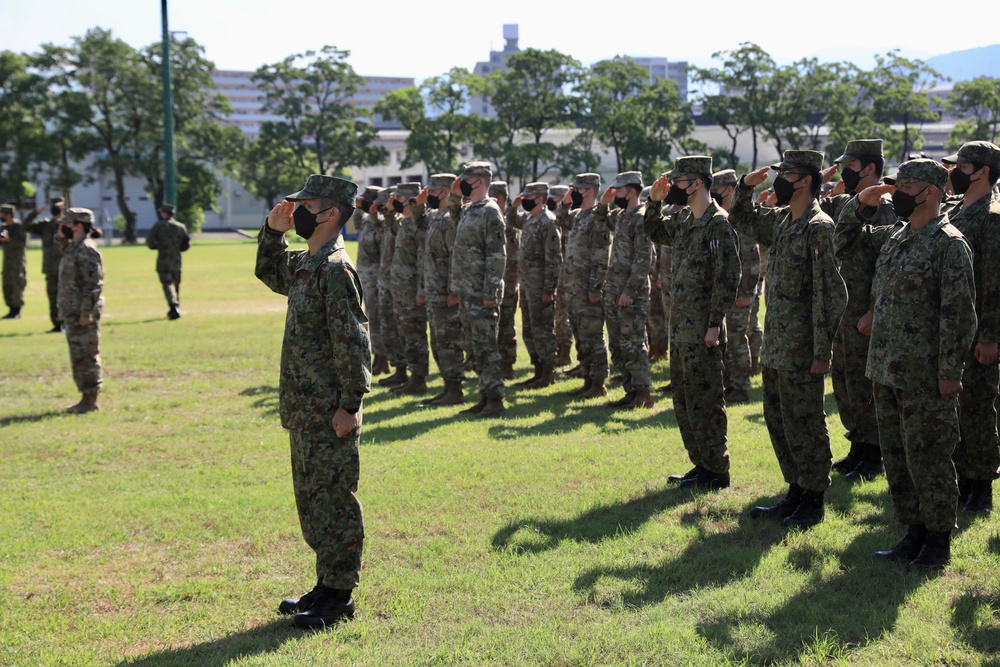 Opening Ceremony for Orient Shield 22 at Camp Fukuoka