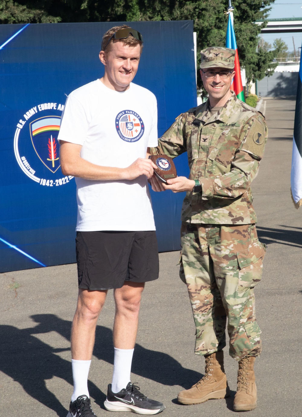 Congratulating the Winner
