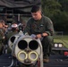 New Tricks For An Old Dog: Marines with VMA-223 load Air-to-Air missiles onto Harriers