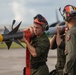 New Tricks For An Old Dog: Marines with VMA-223 load Air-to-Air missiles onto Harriers