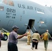 Local mayor visits AMC training field, catches a ride on C-17