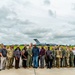 Local mayor visits AMC training field, catches a ride on C-17