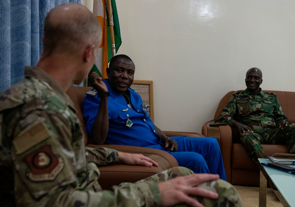 Third Air Force Commander visits Airmen in Niger