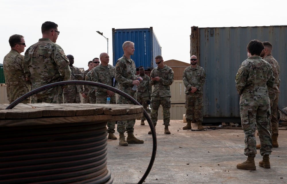 Third Air Force Commander visits Airmen in Niger