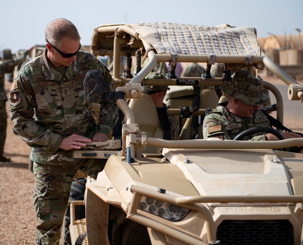 Third Air Force Commander visits Airmen in Niger