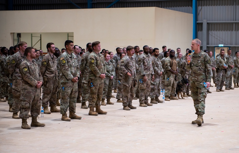 Third Air Force Commander visits Airmen in Niger