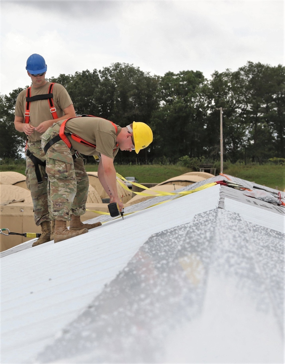 Installing a roof