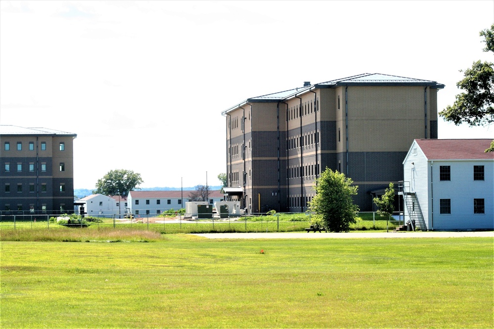 August 2022 barracks construction operations at Fort McCoy